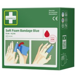 CEDERROTH Pansement "Soft Foam Bandage", bleu