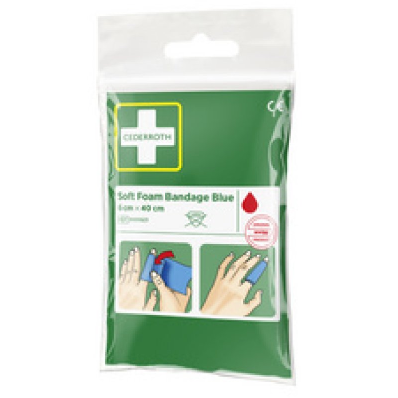 CEDERROTH Pansement "Soft Foam Bandage", bleu