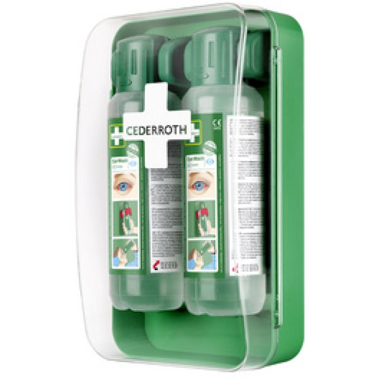 CEDERROTH Station de rinçage oculaire, équipé, 2 x 500 ml
