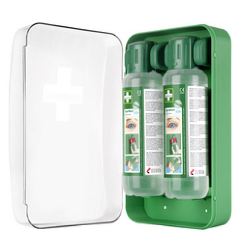 CEDERROTH Station de rinçage oculaire, équipé, 2 x 500 ml