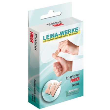 LEINA Kit de sparadrap "Doigt", 16 pièces, couleur chair