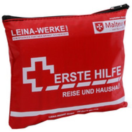 LEINA Erste-Hilfe Reise- und Haushalt-Set, 27-teilig, rot