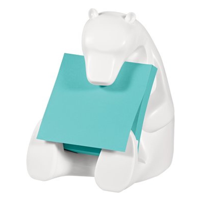 Post-it Distributeur Z-Notes Super Sticky "BEAR", blanc