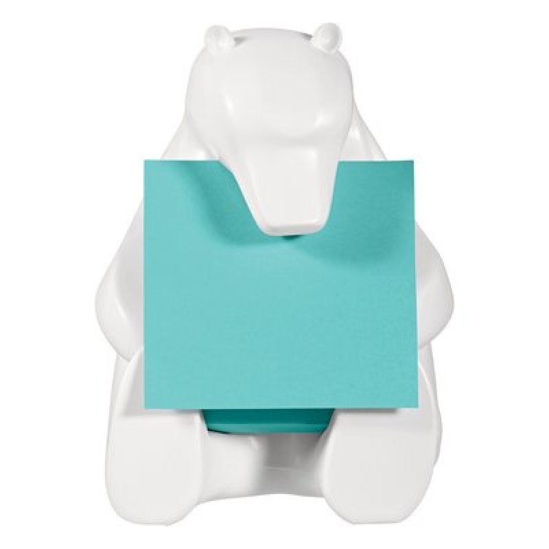 Post-it Distributeur Z-Notes Super Sticky "BEAR", blanc