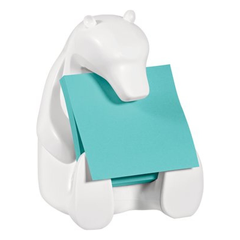 Post-it Distributeur Z-Notes Super Sticky "BEAR", blanc
