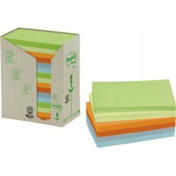 Post-It 655-1RPT note paper Rectangle Multicolour 100 sheets Self-adhesive