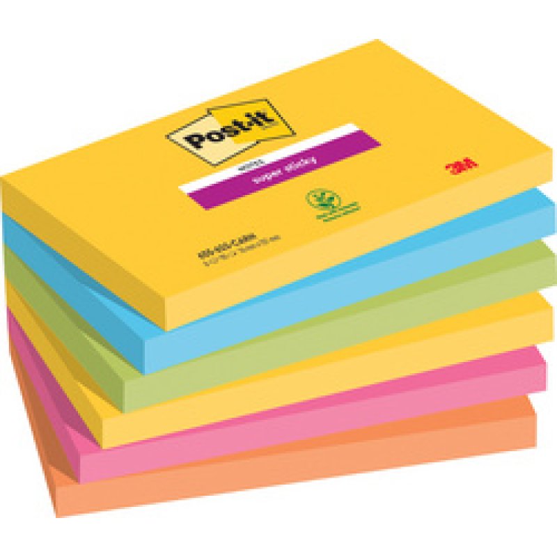 Post-it Bloc-note adhésif Super Sticky Notes, 127 x 76 mm