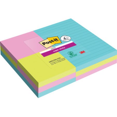 Post-it Bloc-note adhésif Super Sticky Notes, pack promo