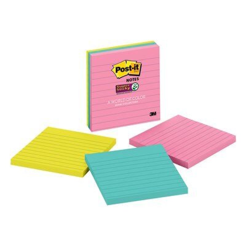 Post-it Bloc-note adhésif Super Sticky Notes, 101 x 101 mm