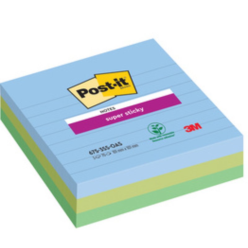 Post-it Bloc-note adhésif Super Sticky Notes, 101 x 101 mm