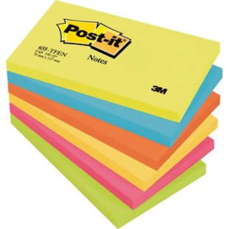 Post-It 655-TFEN note paper Rectangle Multicolour 100 sheets Self-adhesive
