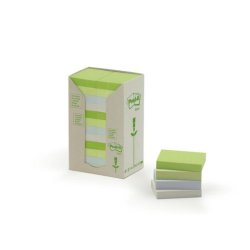 Post-It 653-1RPT étiquette auto-collante Bleu, Vert, Gris 24 pièce(s)