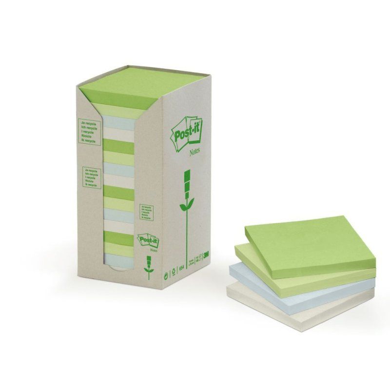 Post-It 654-1RPT étiquette auto-collante 100 pièce(s)