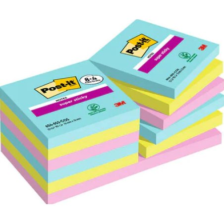 Post-it Bloc-note adhésif Super Sticky Notes, 76 x 76 mm
