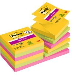 Post-It R330-SSCARN-P8 4 note paper Square Blue, Green, Orange, Pink, Yellow 90 sheets Self-adhesive