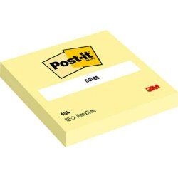 Post-It 654-CY note paper Square Yellow 100 sheets Self-adhesive