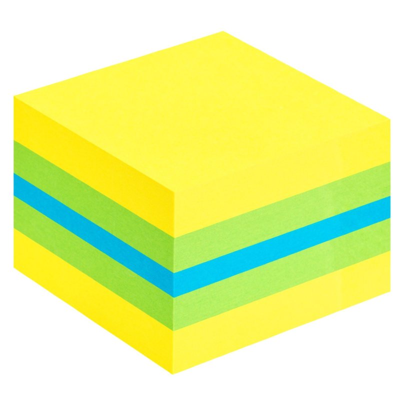 3M Post-it 2051L note paper Square Blue, Green, Turquoise, Yellow 400 sheets Self-adhesive