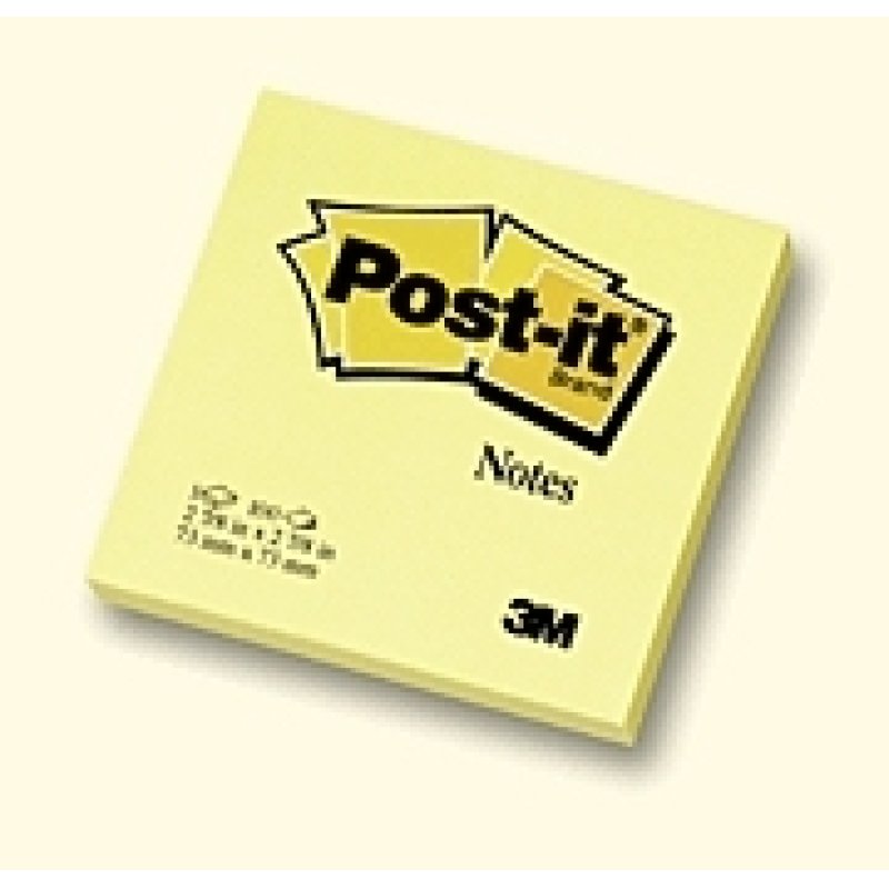 Post-It Notes Yellow, (6 pack) self-adhesive label Square
