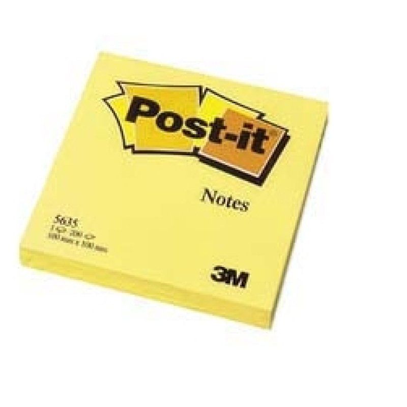 Post-It 5635 étiquette auto-collante Jaune 100 pièce(s)