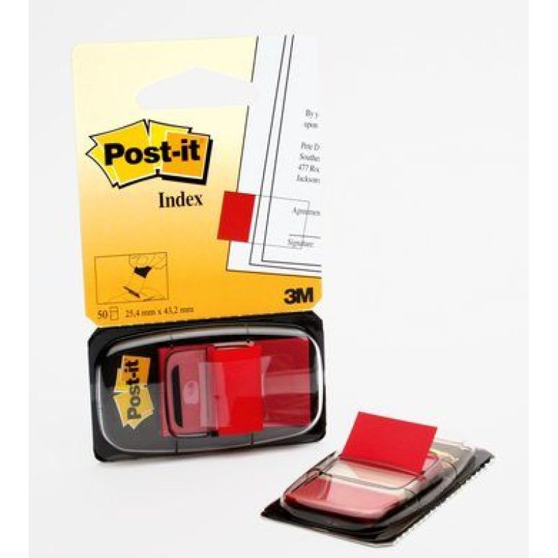 Post-it Marque-pages Index, 25,4 x 43,2 mm, rouge