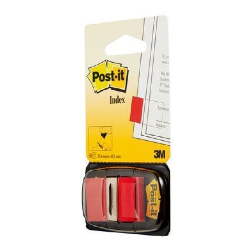 Post-it Marque-pages Index, 25,4 x 43,2 mm, rouge