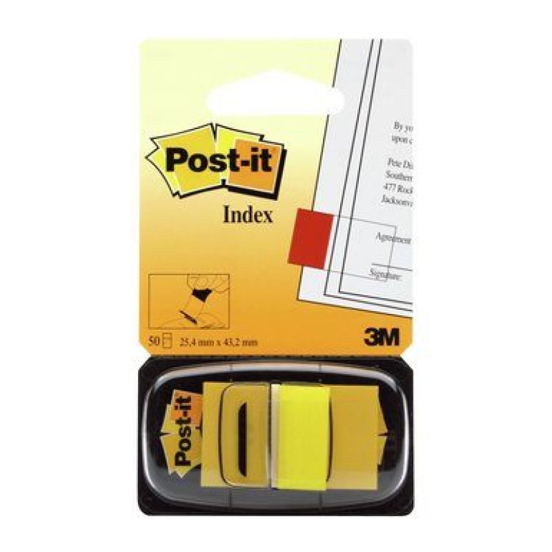 3M I680-5 self-adhesive label Rectangle Removable Yellow 50 pc(s)