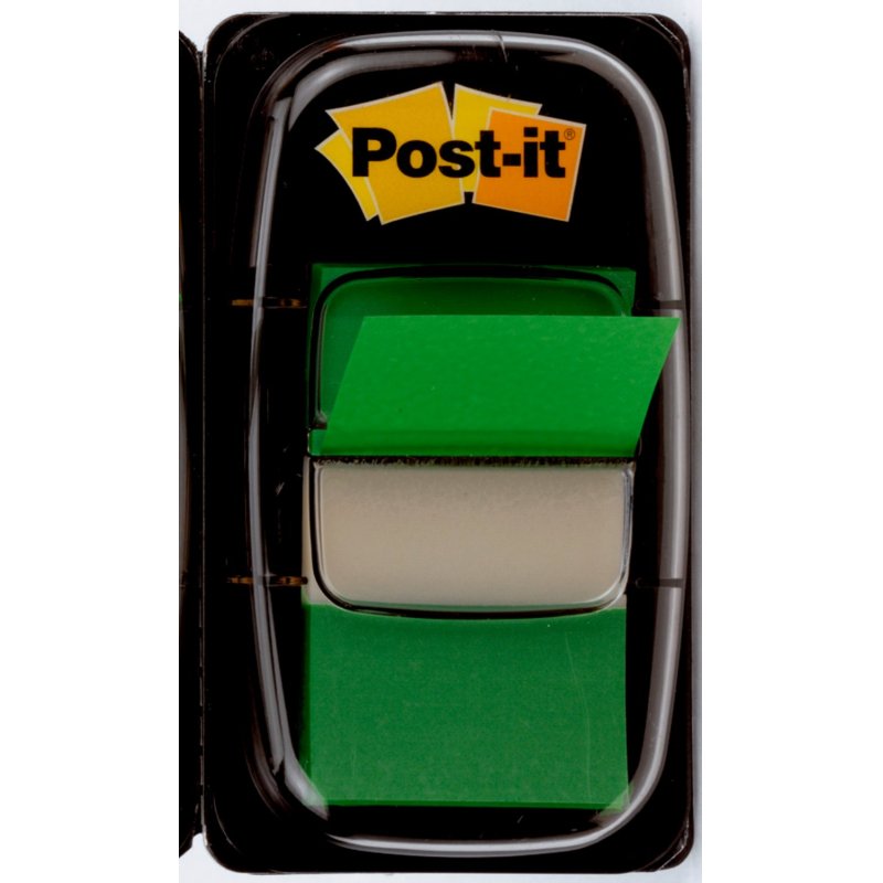 Post-it Marque-pages Index, 25,4 x 43,2 mm, vert