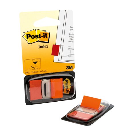 Post-it Marque-pages Index, 25,4 x 43,2 mm, orange