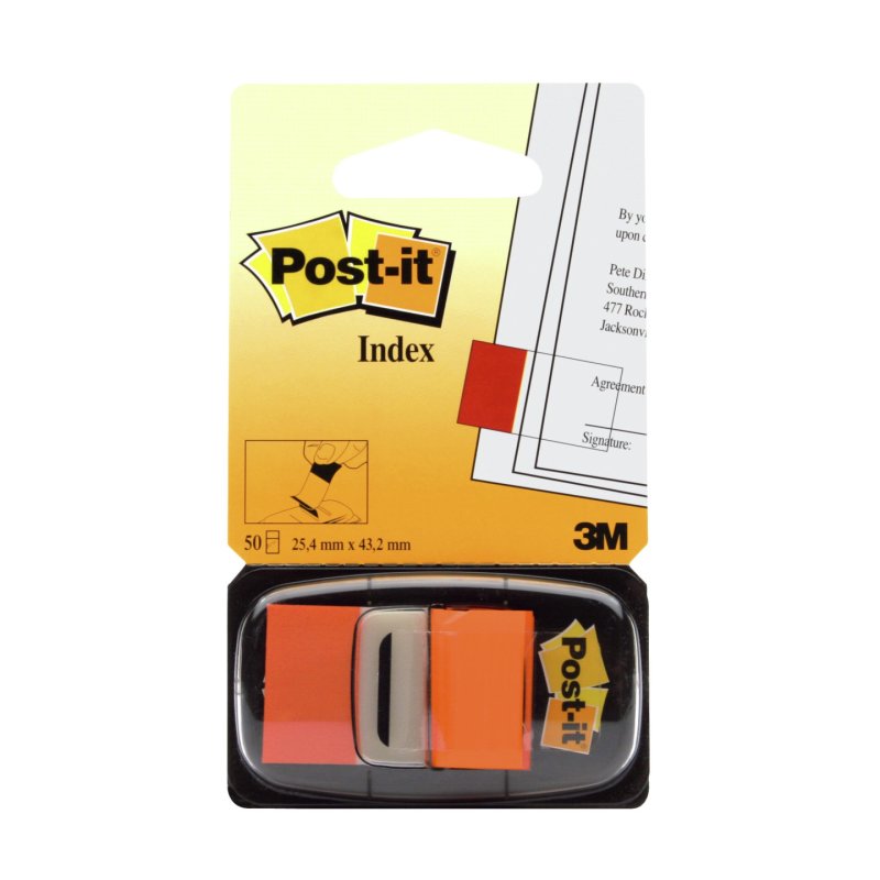 Post-it Marque-pages Index, 25,4 x 43,2 mm, orange