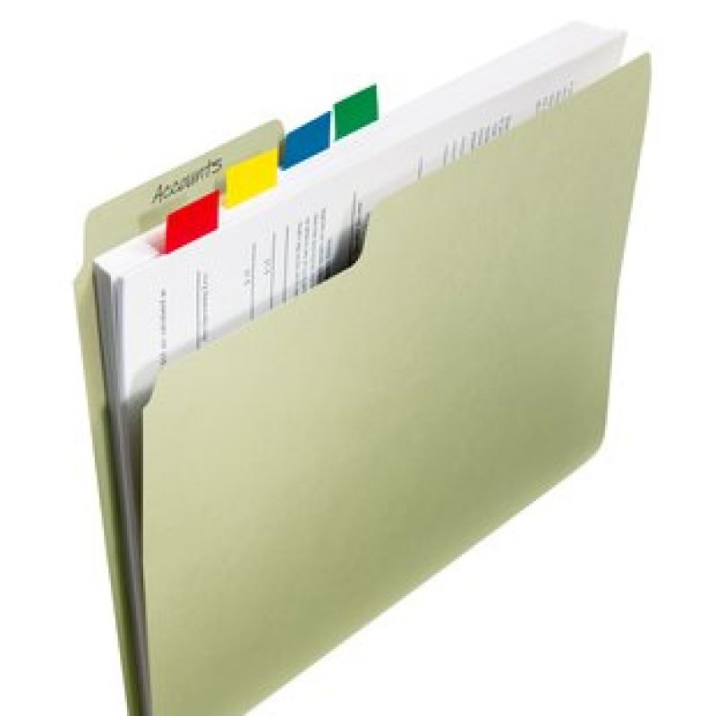 Post-It 680-23 intercalaire de classement Onglet avec index vierge Polyester Bleu