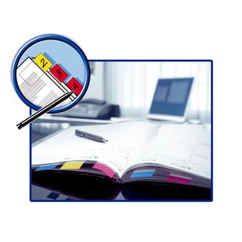 Post-It 680-23 tab index Blank tab index Polyester Blue