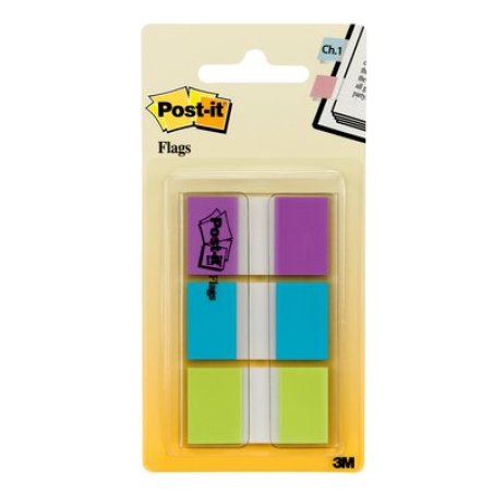 Post-it Marque-pages Index, 25,4 x 43,2 mm, 3 couleurs