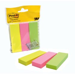 3M 671-3 note paper Rectangle Green, Pink, Yellow 100 sheets Self-adhesive