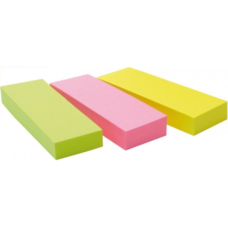 Post-it Marque-pages en papier, 25 x 76 mm, couleurs néon