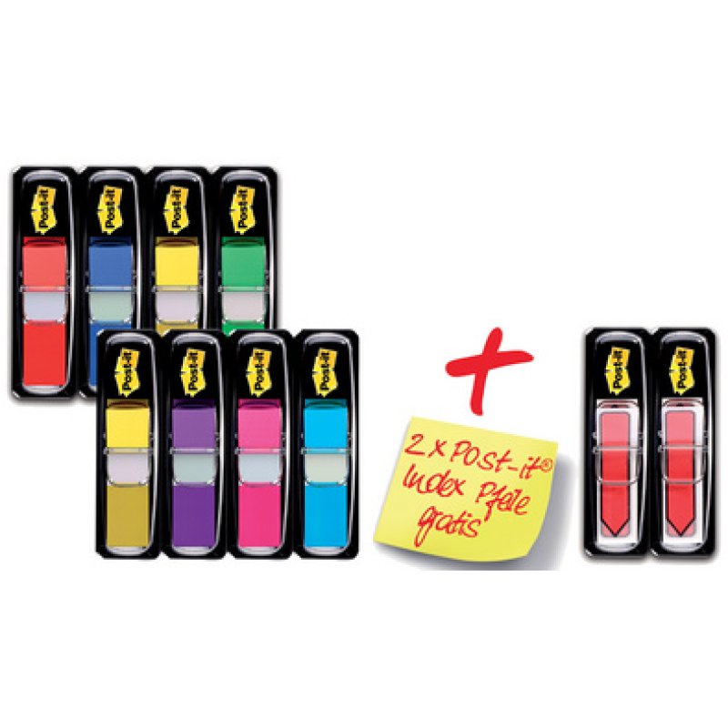 Post-it Marque-pages Index mini, 11,9 x 43,2 mm, 8 couleurs