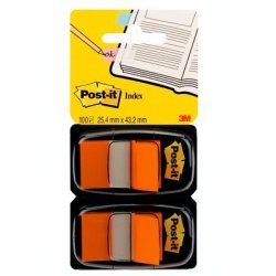 Post-it Marque-pages Index, 25,4 x 43,2 mm, pack éco, orange