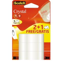 Scotch 61915RP Adhésif de bureau 15 m Transparent 3 pièce(s)