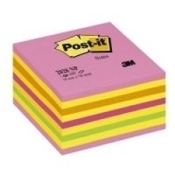 Post-it Bloc-note cube, 76 x 76 mm, assorti Rêve Intense