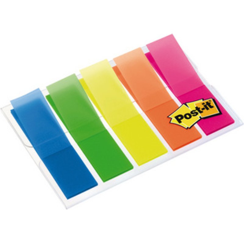 Post-it Marque-pages Index, 11,9 x 43,2 mm, 5 couleurs