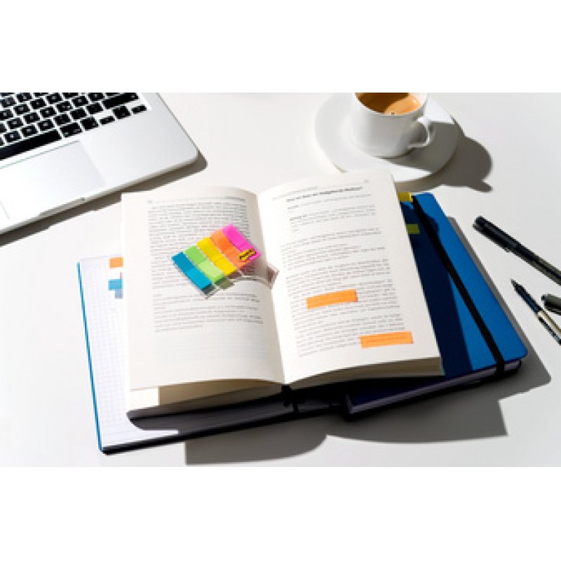 Post-it Marque-pages Index, 11,9 x 43,2 mm, 5 couleurs
