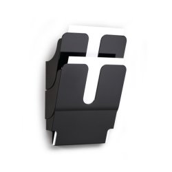 Durable FLEXIPLUS literature rack 2 shelves Black
