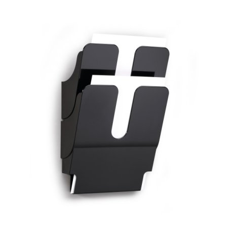 Durable FLEXIPLUS literature rack 2 shelves Black