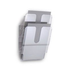 Durable FLEXIPLUS literature rack 2 shelves Transparent