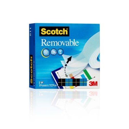 3M Scotch Ruban adhésif Magic 811, amovible, 19 mm x 33 m