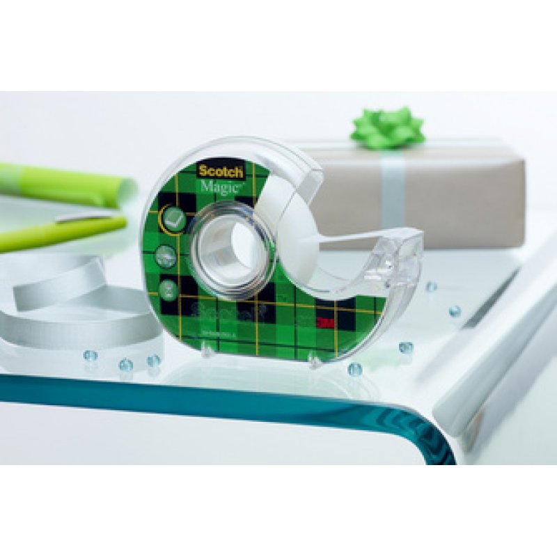 3M Scotch Ruban adhésif Magic 810, avec devidoir, invisible