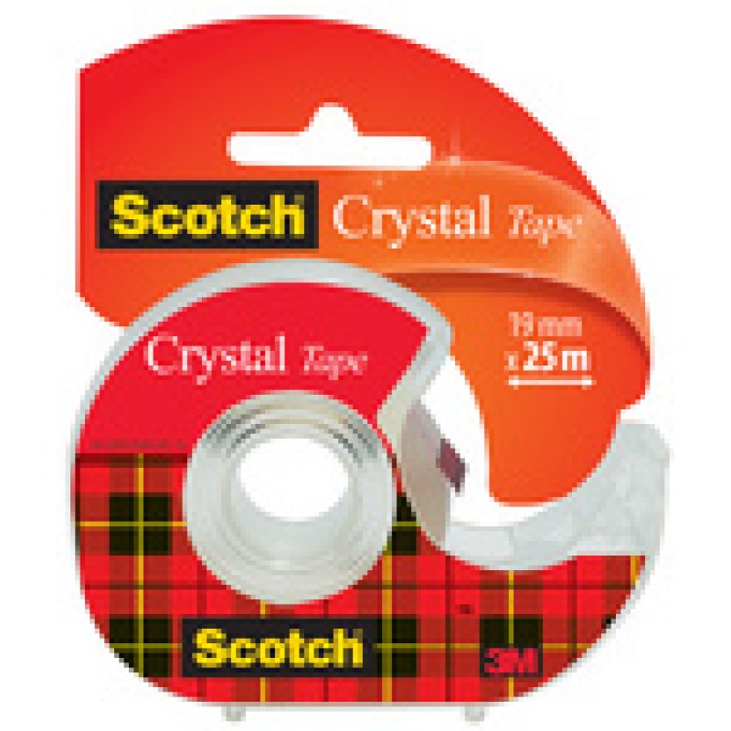 Scotch Ruban adhésif Crystal Clear 600, dévidoir incl.