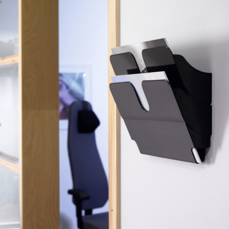 Durable FLEXIPLUS Présentoir à livres 2 étagères Noir