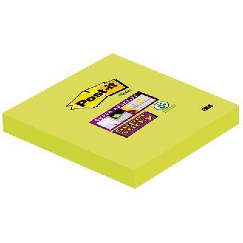3M 6546SA note paper Square Lime 90 sheets Self-adhesive