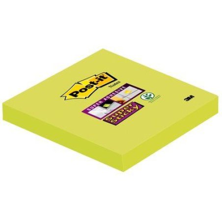 3M 6546SA note paper Square Lime 90 sheets Self-adhesive