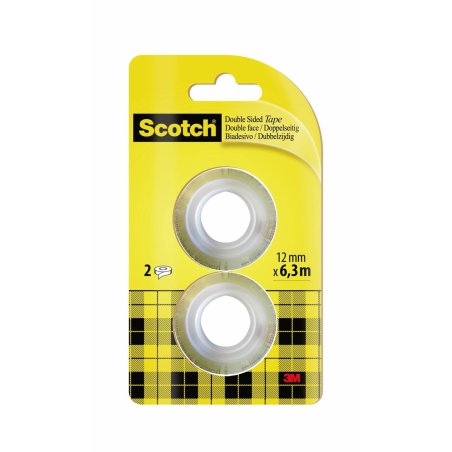 Scotch 136R2 Adhésif de bureau 6,3 m Transparent 2 pièce(s)